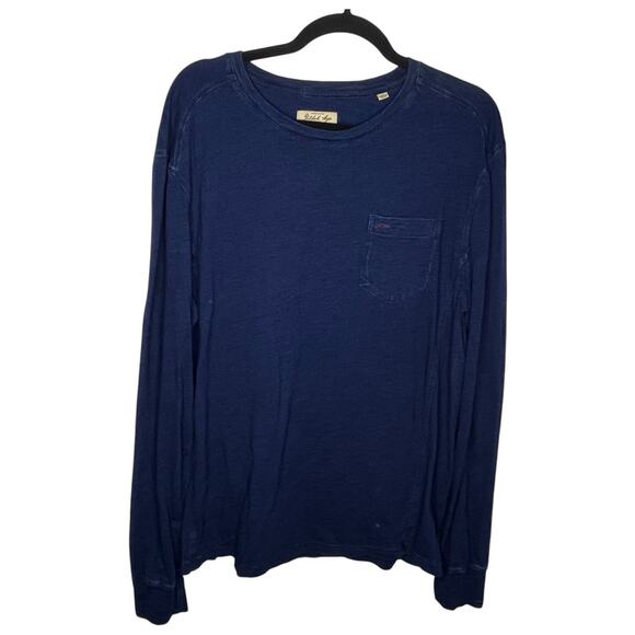 Men's Blue Long Sleeve Tee - Picture 2 of 9